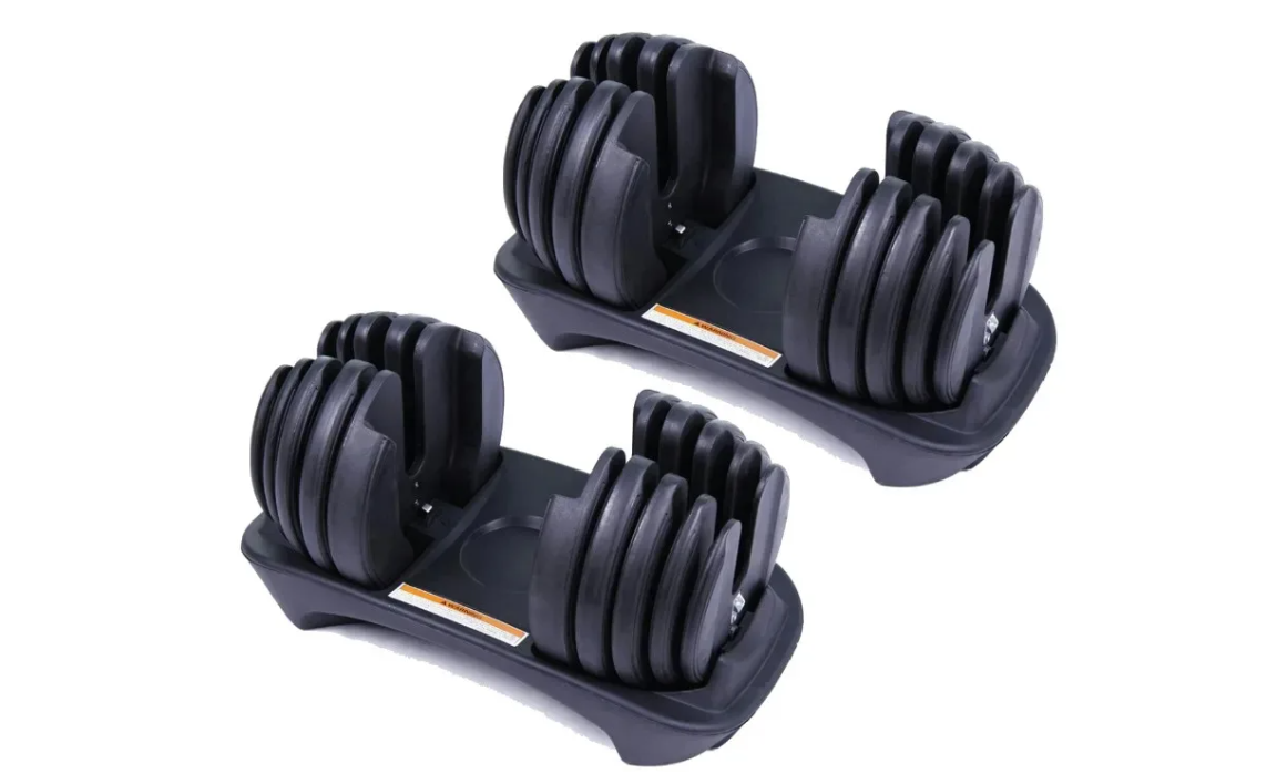 Adjustable Dumbbells 24KG Set