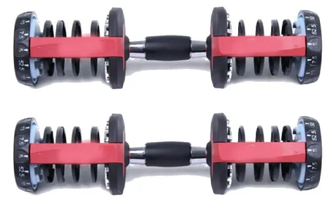 Adjustable Dumbbells 24KG Set