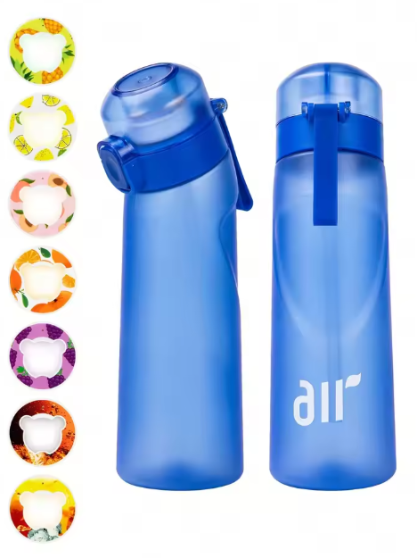 Air Up. 1 Portable Transparent Water Bottle with Air Infuser and Random Flavor Capsule, Leak‑Proof, Straw Included, Ideal for Outdoor Sports