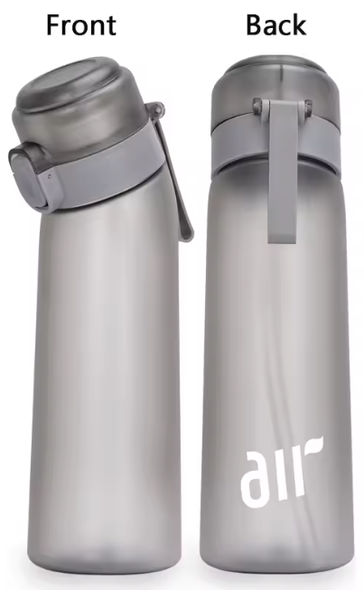 Air Up. 1 Portable Transparent Water Bottle with Air Infuser and Random Flavor Capsule, Leak‑Proof, Straw Included, Ideal for Outdoor Sports