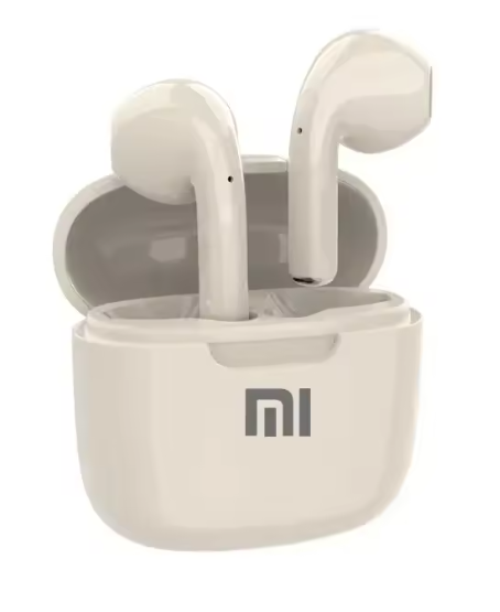 Xiaomi Wireless In-Ear Bluetooth Earbuds with Charging Case, 25 Hours Playtime, TWS Technology, and Built-in Noise-Cancelling Microphone