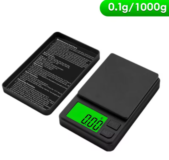 Precision Pocket Scale, Digital Gram Scale for Food, Jewelry, Ounces/Grains with Backlit LCD Display – Mini Travel Scale