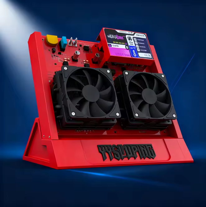 2025 New Bitaxe Nerd OCTAXE Air-Cooled Bitcoin Miner, 10TH/s Computing Power, Available in Black, White, and Red