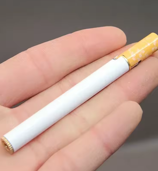 Mini Soft Flame Lighter, Cigarette-Style Flint Torch, Refillable Gas Pocket Lighter, Smoking Accessory, Gift for Men