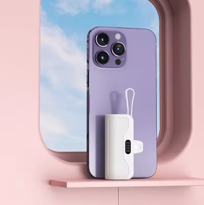 Mini Portable Phone Charger, 10000mAh Plug and Play Power Bank Compatible with Apple, Samsung, Huawei, and Xiaomi