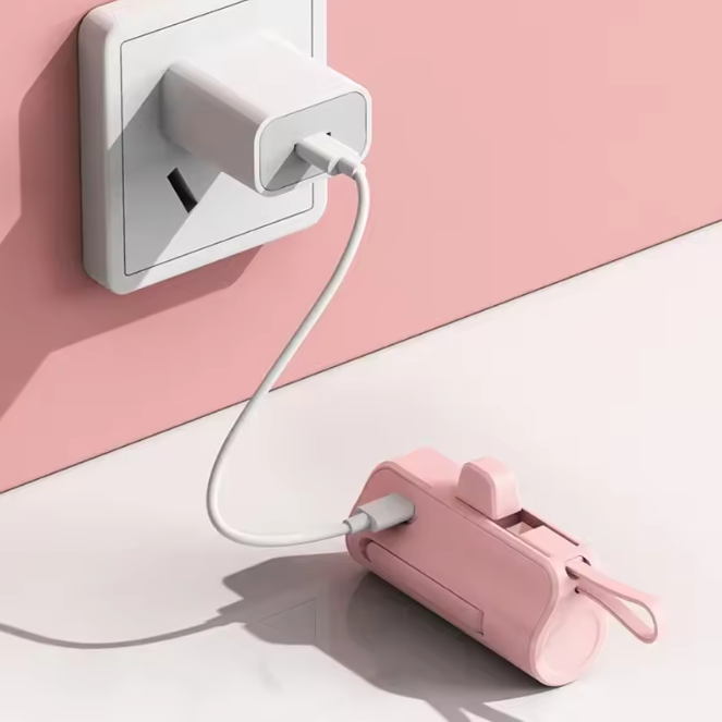 Mini Portable Phone Charger, 10000mAh Plug and Play Power Bank Compatible with Apple, Samsung, Huawei, and Xiaomi