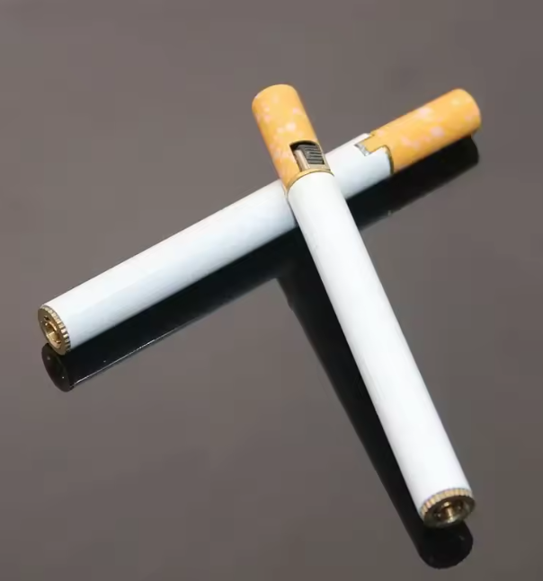 Mini Soft Flame Lighter, Cigarette-Style Flint Torch, Refillable Gas Pocket Lighter, Smoking Accessory, Gift for Men