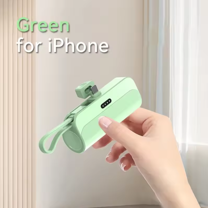 Mini Portable Phone Charger, 10000mAh Plug and Play Power Bank Compatible with Apple, Samsung, Huawei, and Xiaomi