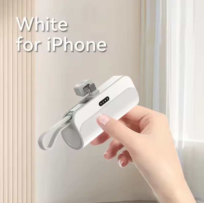 Mini Portable Phone Charger, 10000mAh Plug and Play Power Bank Compatible with Apple, Samsung, Huawei, and Xiaomi