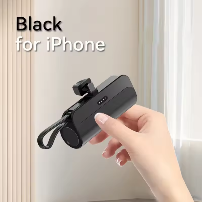 Mini Portable Phone Charger, 10000mAh Plug and Play Power Bank Compatible with Apple, Samsung, Huawei, and Xiaomi