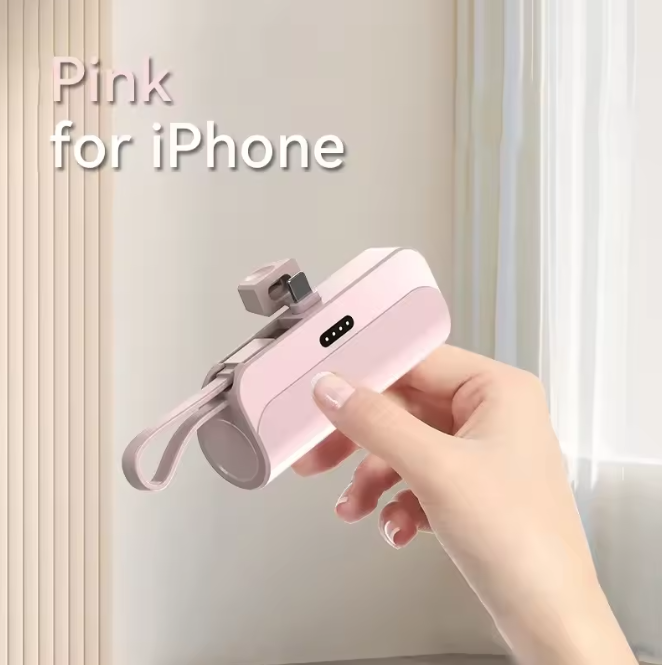 Mini Portable Phone Charger, 10000mAh Plug and Play Power Bank Compatible with Apple, Samsung, Huawei, and Xiaomi