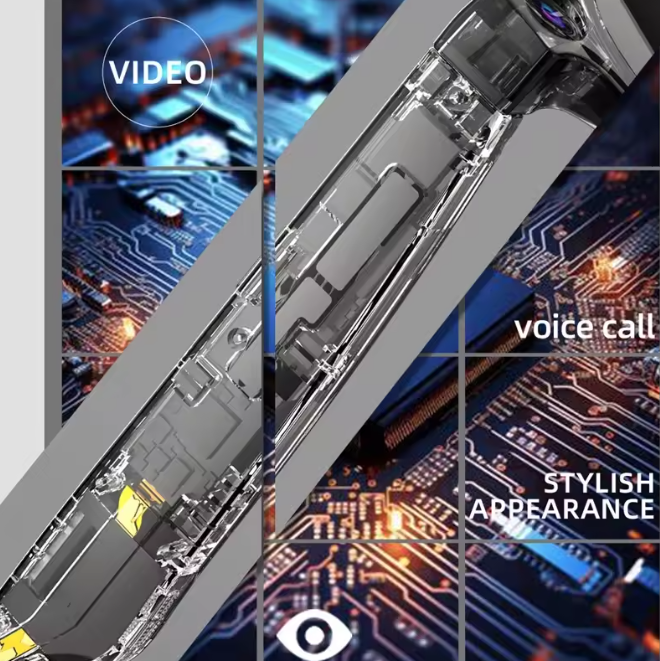 Xiaomi 4K Smart AI Glasses, Bluetooth HD 800W Pixel Camera, Waterproof Smart Glasses with Photo, Video, Voice Call, and Translation Functions