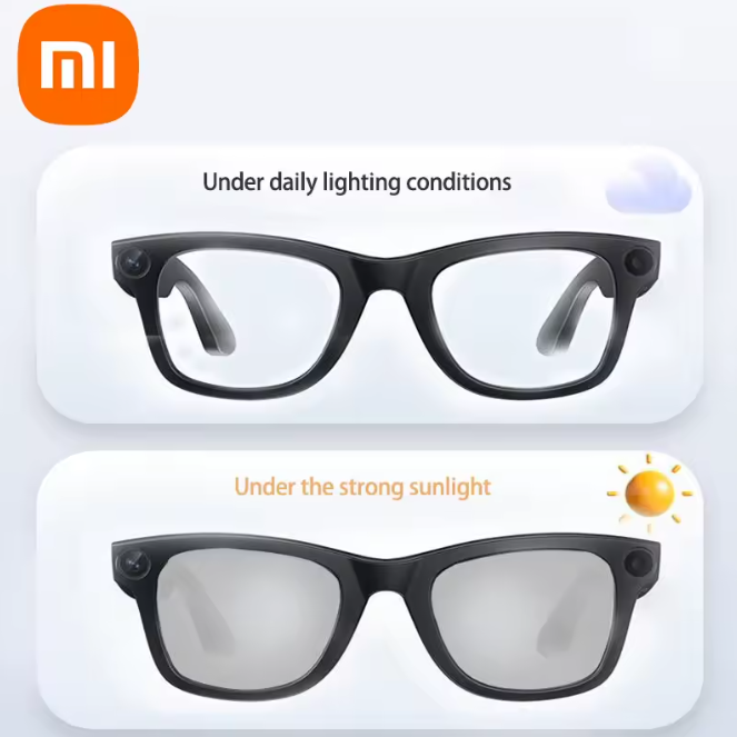Xiaomi 4K Smart AI Glasses, Bluetooth HD 800W Pixel Camera, Waterproof Smart Glasses with Photo, Video, Voice Call, and Translation Functions