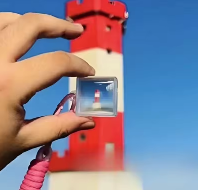 Blank Acrylic Pixel Filter Keychain, Transparent Frame Keychain, DIY Pendant Accessory for Bags, Graduation, Anniversary, or Couple Gifts (1 pc)