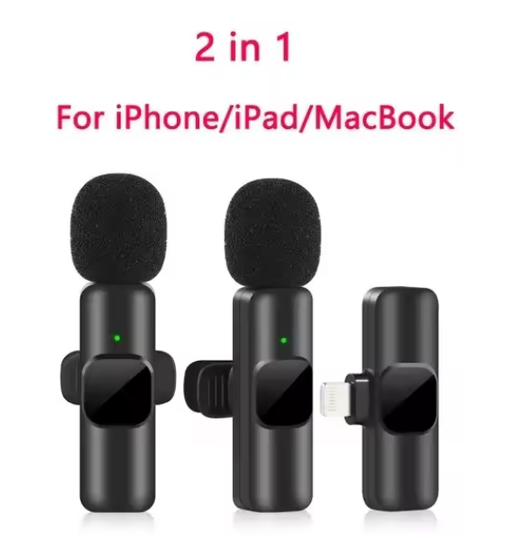 New Wireless Lavalier Microphone, Portable Mini Mic for Audio and Video Recording, Compatible with iPhone, Android, Live Streaming, and Gaming