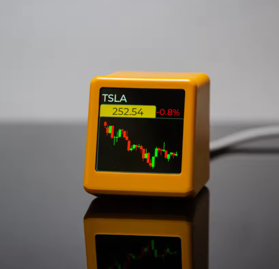 NerdMiner Bitcoin Crypto Tracker, Coin Exchange Rate Display, Future Chips, Price Monitor, and Weather Clock Screen